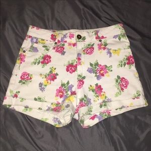 Floral Mom Jean Shorts